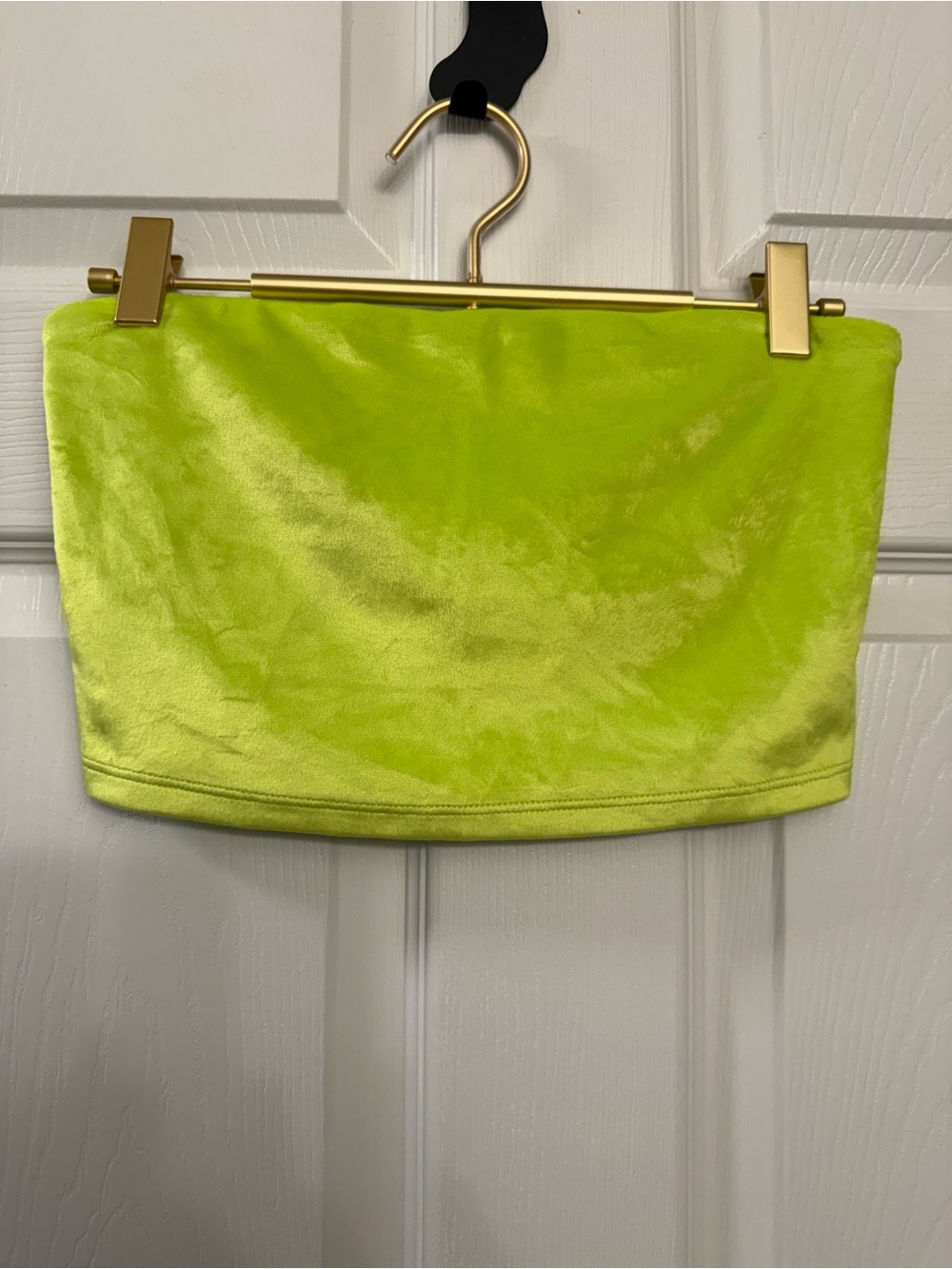 Aerie Neon Lime Velvet crop top